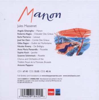 3CD/Box Set Jules Massenet: Manon 528089