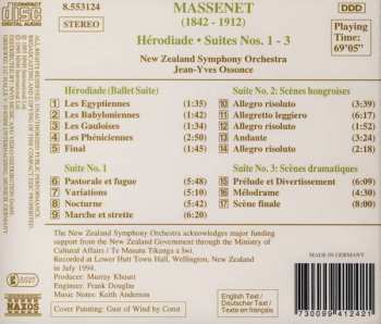 CD Jules Massenet: Orchestral Suites: Hérodiade (Ballet Suite) • Suite No. 1 • Scènes Hongroises • Scènes Dramatiques 301651