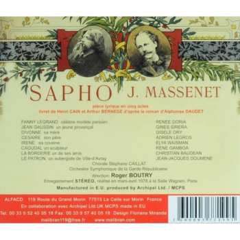 2CD Jules Massenet: Sapho 509125