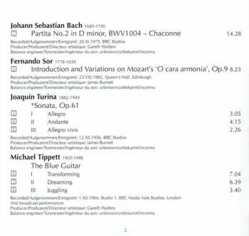 CD Julian Bream: Julian Bream—Guitar Recital:  Bach, Sor, Turina, Tippett, Schubert With John Williams 436388