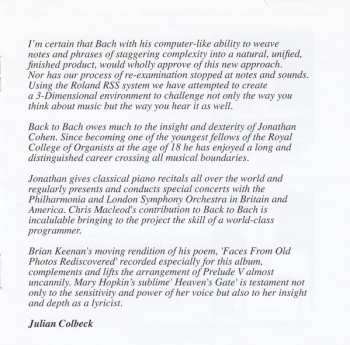 CD Julian Colbeck: Back To Bach 195573