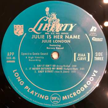 2LP Julie London: Julie Is Her Name LTD 137371