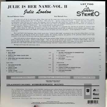 2LP Julie London: Julie Is Her Name Volume II 442838
