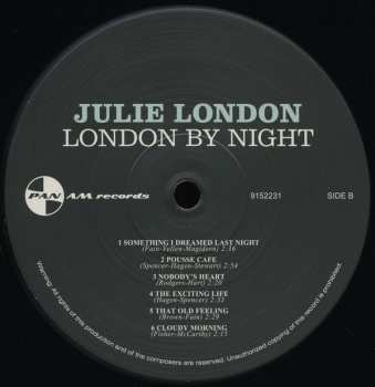 LP Julie London: London By Night LTD 84289