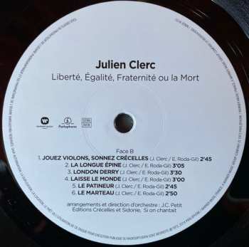 LP Julien Clerc: Liberté, Égalité, Fraternité Ou La Mort 319253