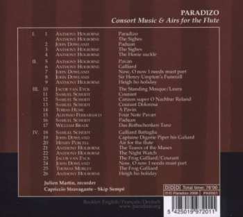 CD Julien Martin: Paradizo (Consort Music & Airs for The Flute) 235118