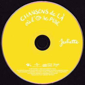 CD Juliette: Chansons De Là Où L'œil Se Pose 490375