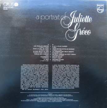 LP Juliette Gréco: A Portrait Of Juliette Gréco 41852