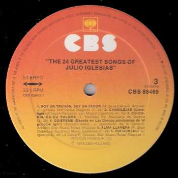 2LP Julio Iglesias: The 24 Greatest Songs 430206