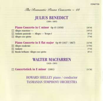 CD Julius Benedict: Concerto In C Minor, Op 45 - Concerto In E Flat Major Op 89 / Concertstück 285171