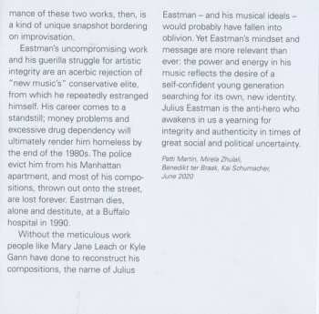 CD Julius Eastman: Evil Nigger, Gay Guerilla Live At Moers Festival 2020 191413