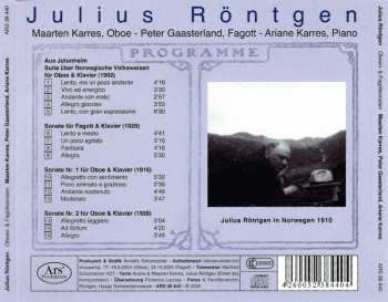 CD Julius Röntgen: Oboen- Und Fagottsonaten 321695