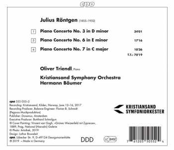 CD Julius Röntgen: Piano Concertos 3, 6, & 7 298071
