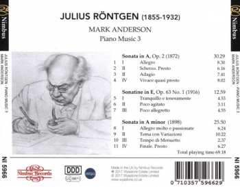 CD Julius Röntgen: Piano Music 3 298217