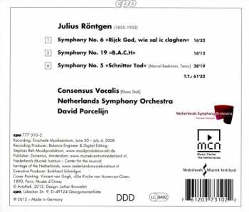 CD Julius Röntgen: Symphonies 6, 5 & 19 183879