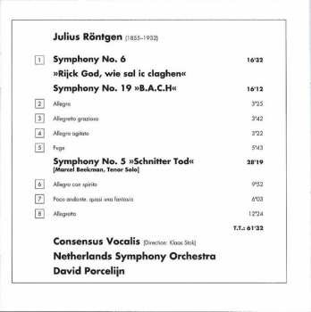 CD Julius Röntgen: Symphonies 6, 5 & 19 183879