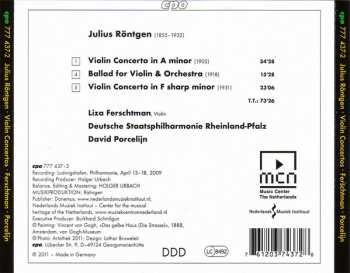 CD Julius Röntgen: The Violin Concertos 149142