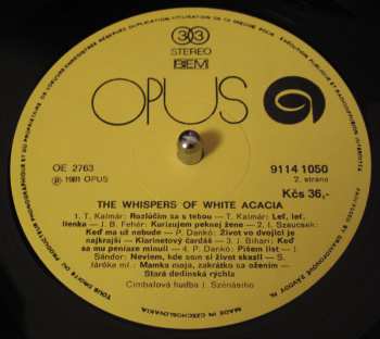 LP Július Szénási And His Gipsy Band: The Whispers Of White Acacia 325202