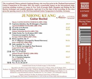CD Junhong Kuang: Guitar Recital 277901