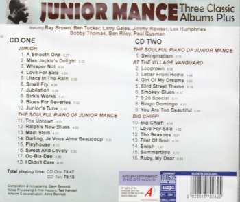 2CD Junior Mance: Three Classic Albums Plus: Junior / The Soulful Piano Of Junior Mance / At The Village Vanguard / Big Chief! 538087