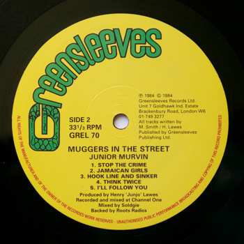 LP Junior Murvin: Muggers In The Street 68516