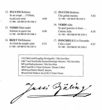 CD Jussi Björling: Jussi Björling Collection, Vol 4 Opera-arior Och Duetter 1945-51 325063
