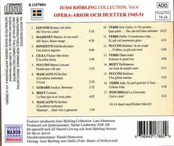 CD Jussi Björling: Jussi Björling Collection, Vol 4 Opera-arior Och Duetter 1945-51 325063