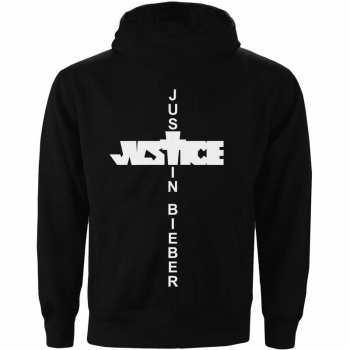 Merch Justin Bieber: Justin Bieber Unisex Pullover Hoodie: Justice (back Print) (large) L