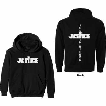 Merch Justin Bieber: Justin Bieber Unisex Pullover Hoodie: Justice (back Print) (large) L
