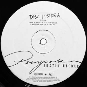 2LP Justin Bieber: Purpose