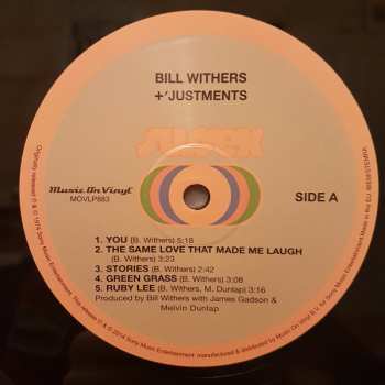 LP Bill Withers: +'Justments 18821