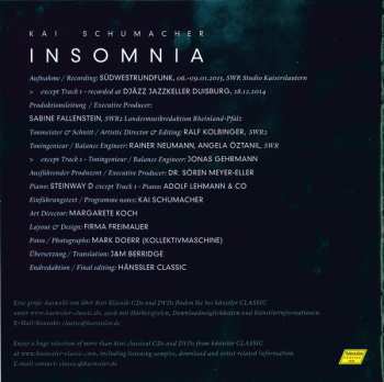 CD Kai Schumacher: Insomnia 120705