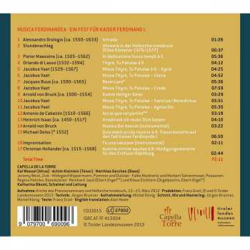 CD Kai Wessel: Music Ferndinandea • Ein Fest Für Kaiser Ferdinand I 312022