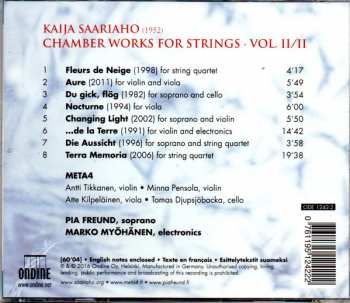 CD Kaija Saariaho: Chamber Works for Strings, Vol. II 259062