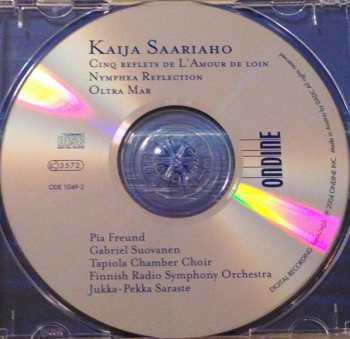 CD Kaija Saariaho: Cinq Reflets / Nymphea Reflection / Oltra Mar 186258
