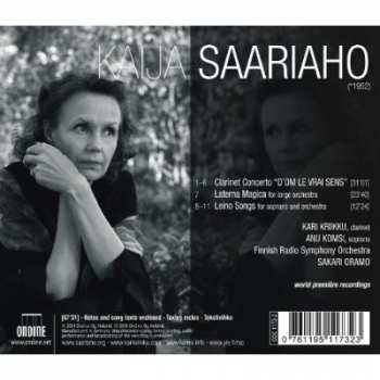 CD Kaija Saariaho: D'Om Le Vrai Sens · Laterna Magica · Leino Songs 347285