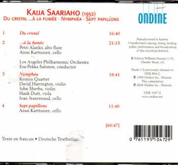 CD Kaija Saariaho: Du Cristal …À La Fumée / Sept Papillons / Nymphéa 153241