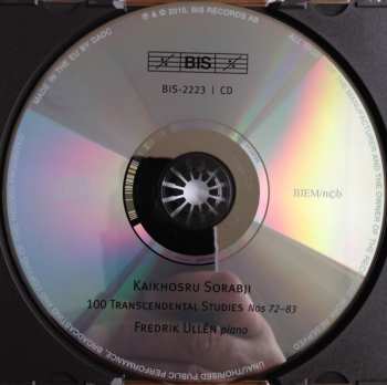 CD Kaikhosru Shapurji Sorabji: 100 Transcendental Studies For Piano 72-83 459999