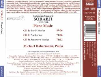 3CD Kaikhosru Shapurji Sorabji: Piano Music - Early Works · Nocturnes · Assertive Works 187484