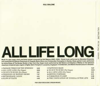 CD Kali Malone: All Life Long