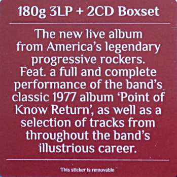 3LP/2CD/Box Set Kansas: Point Of Know Return (Live & Beyond)  LTD 28347