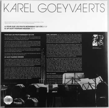LP Karel Goeyvaerts: Pour Que Les Fruits Mûrissent Cet Été / Op Acht Paarden Wedden 440579
