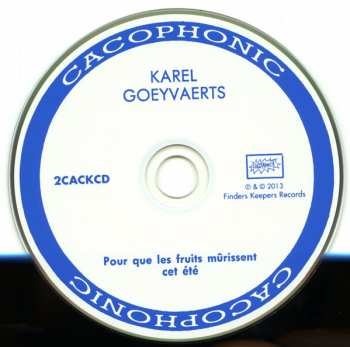 CD Karel Goeyvaerts: Pour Que Les Fruits Mûrissent Cet Été / Ach Golgatha / Op Acht Paarden Wedden 429615