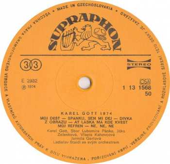 LP Karel Gott: 1974 43370