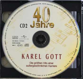 2CD Karel Gott: 40 Jahre Karel Gott - Die Größten Hits Einer Außergewöhnlichen Karriere 121671
