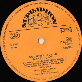 LP Karel Gott: Country Album 42697