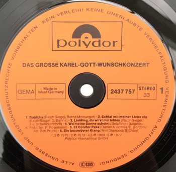 2LP Karel Gott: Das Grosse Wunschkonzert 430207