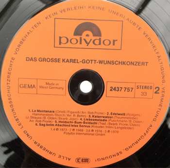 2LP Karel Gott: Das Grosse Wunschkonzert 430207