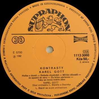 LP Karel Gott: Kontrasty 42694
