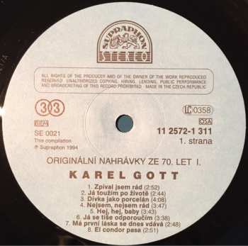 LP Karel Gott: Originální Nahrávky Ze 70. Let 1+2+3 (3xLP) 425671